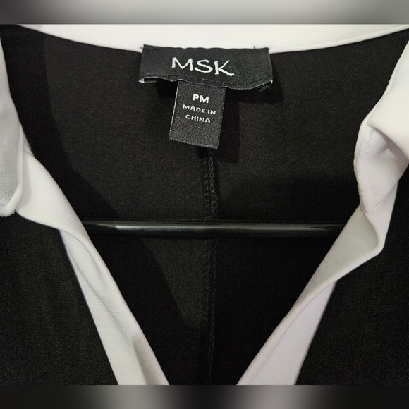 MSK Black And White Dress PM NWT - Picture 2 of 3